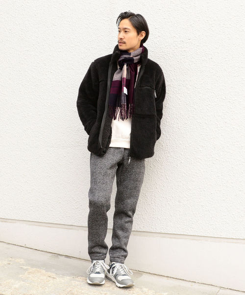 SHIPS（シップス）の「SHIPS Days:カシミヤ リバーシブルマフラー（チェック）（マフラー・メンズ・ブラック/ブラウン/レッド/コバルトブルー/ロイヤルブルー・ONE SIZE）」の7枚目の写真