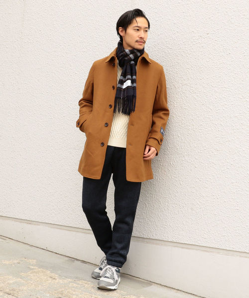 SHIPS（シップス）の「SHIPS Days:カシミヤ リバーシブルマフラー（チェック）（マフラー・メンズ・ブラック/ブラウン/レッド/コバルトブルー/ロイヤルブルー・ONE SIZE）」の6枚目の写真