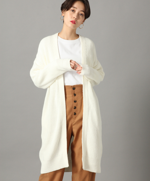LOWRYS FARM（ローリーズファーム）の「アゼロングカーディガン　825301（カーディガン/ボレロ・レディース・ブラック/ベージュ/ブルー/オフホワイト・FREE）」の20枚目の写真