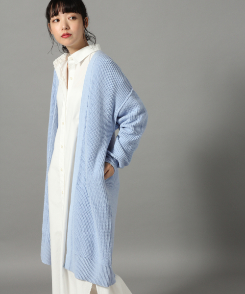 LOWRYS FARM（ローリーズファーム）の「アゼロングカーディガン　825301（カーディガン/ボレロ・レディース・ブラック/ベージュ/ブルー/オフホワイト・FREE）」の18枚目の写真