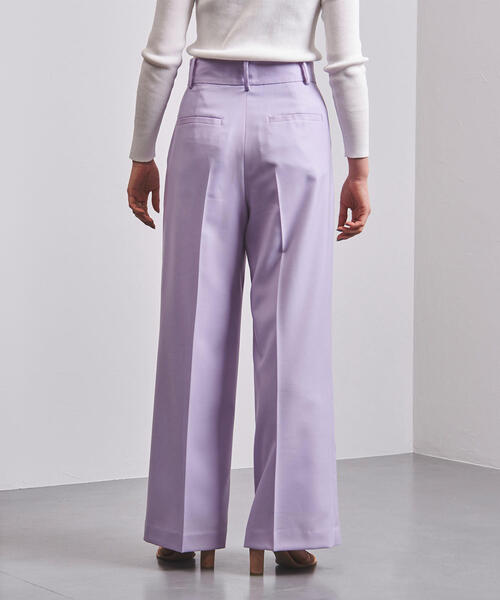 UNITED ARROWS(ユナイテッドアローズ)の「UBCB NEO-ST タック ワイドパンツ◆(その他パンツ・レディース・ライム/ライラック・40/36/34/38)」の3枚目の写真