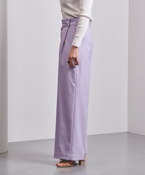 UNITED ARROWS(ユナイテッドアローズ)の「UBCB NEO-ST タック ワイドパンツ◆(その他パンツ・レディース・ライム/ライラック・40/36/34/38)」の5枚目の写真