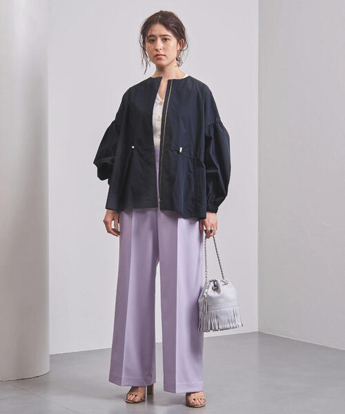 UNITED ARROWS(ユナイテッドアローズ)の「UBCB NEO-ST タック ワイドパンツ◆(その他パンツ・レディース・ライム/ライラック・40/36/34/38)」の6枚目の写真