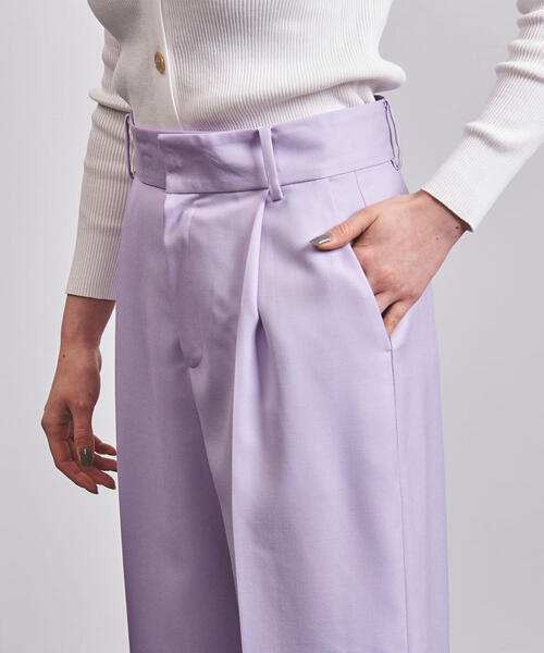 UNITED ARROWS(ユナイテッドアローズ)の「UBCB NEO-ST タック ワイドパンツ◆(その他パンツ・レディース・ライム/ライラック・40/36/34/38)」の8枚目の写真