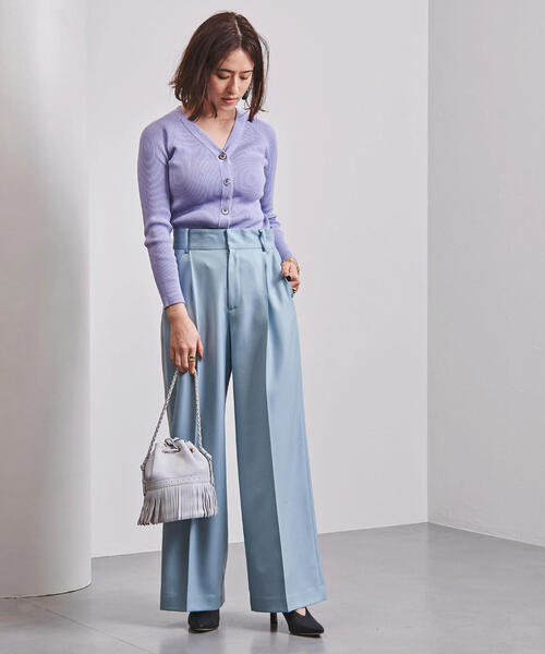 UNITED ARROWS(ユナイテッドアローズ)の「UBCB NEO-ST タック ワイドパンツ◆(その他パンツ・レディース・ライム/ライラック・40/36/34/38)」の15枚目の写真
