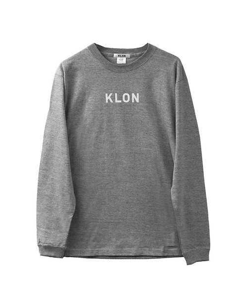KLON（クローン）の「KLON LONG T GRAY(LOGO WHITE)（Tシャツ/カットソー・レディース・グレー・S/M/L）」の3枚目の写真