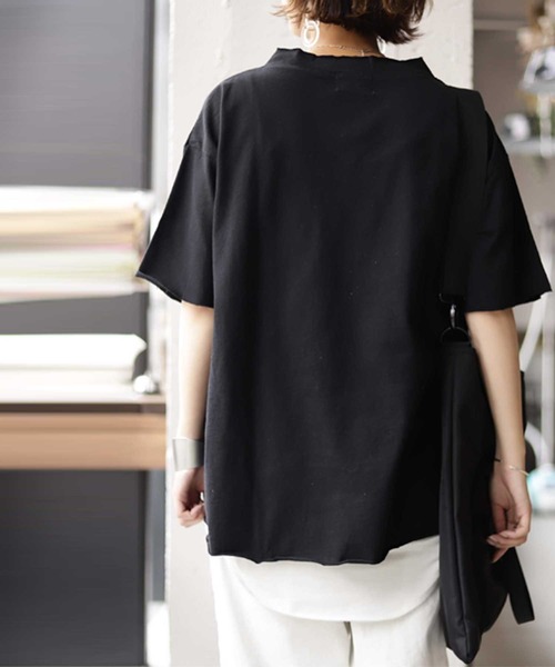 antiqua（アンティカ）の「ポケ付きビッグＴ（Tシャツ/カットソー・レディース・ホワイト/ブラック/ベージュ・FREE）」の17枚目の写真