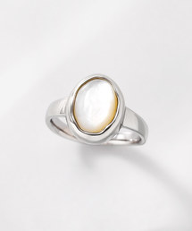 【ZOZO限定】SV ホワイトシェル ブライトリング(ロジウムコーティング)