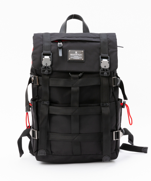 MAKAVELIC(マキャベリック)の「【MAKAVELIC】LIMITED MESHWORK バックパック(バックパック/リュック・メンズ・ブラック/カーキ・フリー)」の2枚目の写真