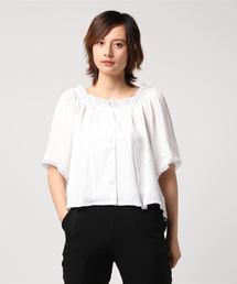ehka sopo | スクエアネックレースブラウス(シャツ/ブラウス)