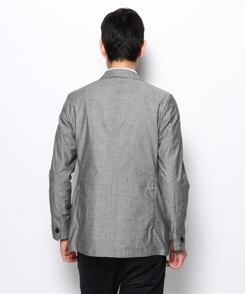 BEAMS LIGHTS Men's（ビームスライツ メンズ）の「○BEAMS LIGHTS with MIC*ITAYA / シャンブレージャケット（テーラードジャケット・メンズ・グレー・LARGE/MEDIUM/SMALL）」の9枚目の写真