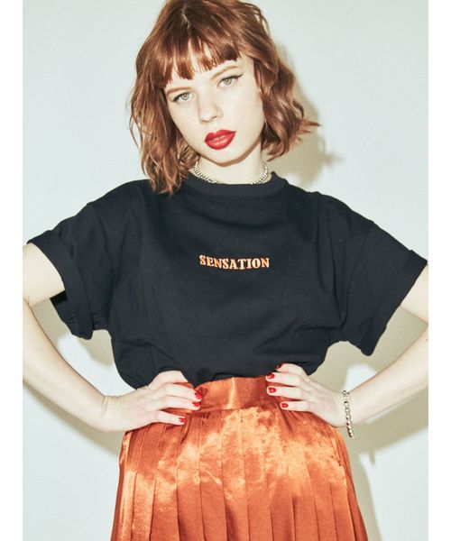 jouetie（ジュエティ）の「SENSATION T（Tシャツ/カットソー・レディース・ブラック/オフホワイト/ピンク/ライトグリーン・MEDIUM）」の11枚目の写真