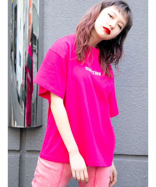 jouetie（ジュエティ）の「SENSATION T（Tシャツ/カットソー・レディース・ブラック/オフホワイト/ピンク/ライトグリーン・MEDIUM）」の4枚目の写真