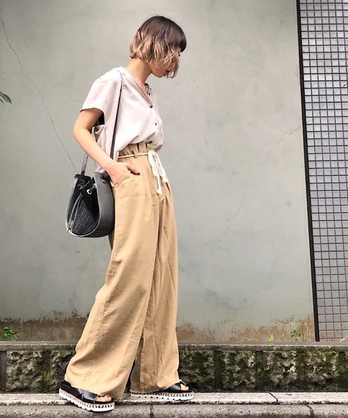 PAGEBOY（ページボーイ）の「アサコンロープベルトパンツ2（その他パンツ・レディース・ブラック/ベージュ/オフホワイト/オレンジ・FREE）」の11枚目の写真