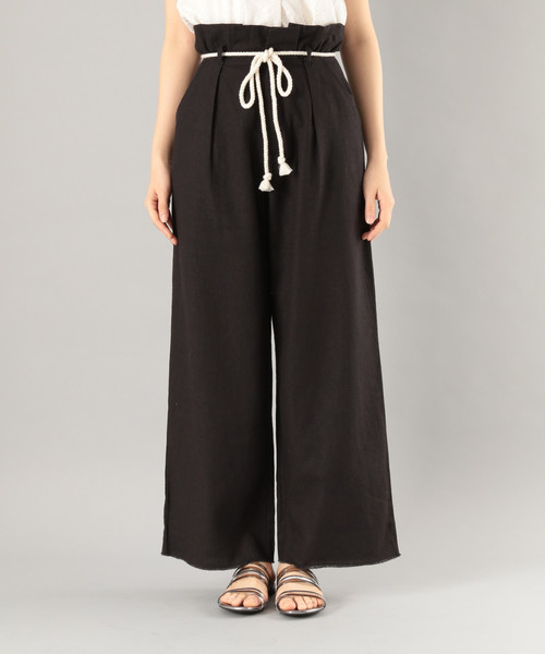 PAGEBOY（ページボーイ）の「アサコンロープベルトパンツ2（その他パンツ・レディース・ブラック/ベージュ/オフホワイト/オレンジ・FREE）」の7枚目の写真