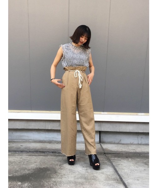 PAGEBOY（ページボーイ）の「アサコンロープベルトパンツ2（その他パンツ・レディース・ブラック/ベージュ/オフホワイト/オレンジ・FREE）」の22枚目の写真