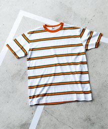 EDIFICE | ROLAND GARROS × EDIFICE 別注 MULTI STRIPE Tシャツ(Tシャツ/カットソー)