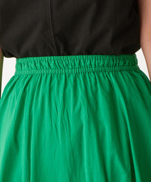 EMMEL REFINES（エメルリファインズ）の「〔ハンドウォッシャブル〕SMF HW　ボイルフレア ギャザーマキシ（スカート・レディース・レッド/ブラック/ケリー・FREE）」の9枚目の写真