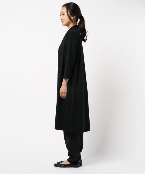 La TOTALITE(ラトータリテ)の「POPロングカーディガン【手洗い可能】◆(カーディガン/ボレロ・レディース・ブラック/ベージュ・FREE)」の4枚目の写真