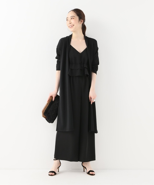 La TOTALITE(ラトータリテ)の「POPロングカーディガン【手洗い可能】◆(カーディガン/ボレロ・レディース・ブラック/ベージュ・FREE)」の7枚目の写真