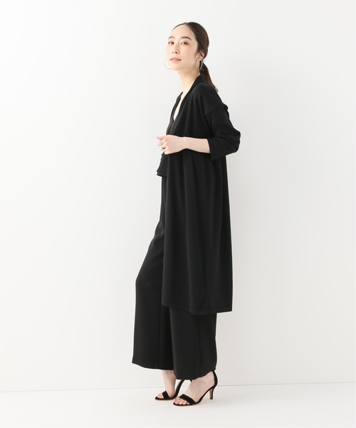La TOTALITE(ラトータリテ)の「POPロングカーディガン【手洗い可能】◆(カーディガン/ボレロ・レディース・ブラック/ベージュ・FREE)」の8枚目の写真