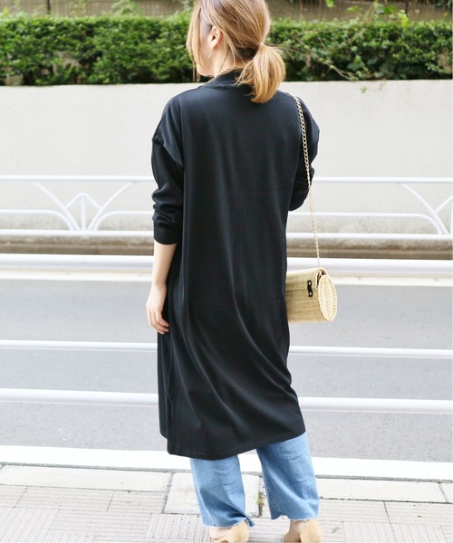La TOTALITE(ラトータリテ)の「POPロングカーディガン【手洗い可能】◆(カーディガン/ボレロ・レディース・ブラック/ベージュ・FREE)」の12枚目の写真