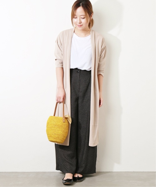 La TOTALITE(ラトータリテ)の「POPロングカーディガン【手洗い可能】◆(カーディガン/ボレロ・レディース・ブラック/ベージュ・FREE)」の14枚目の写真