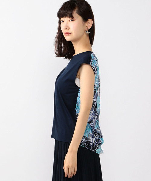 A/C DESIGN BY ALPHA CUBIC(エーシーデザインバイアルファキュービック)の「バックプリントプルオーバー(Tシャツ/カットソー・レディース・グリーン/ブルー・M size/L size)」の3枚目の写真