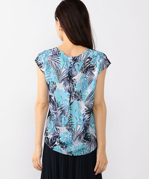 A/C DESIGN BY ALPHA CUBIC(エーシーデザインバイアルファキュービック)の「バックプリントプルオーバー(Tシャツ/カットソー・レディース・グリーン/ブルー・M size/L size)」の4枚目の写真