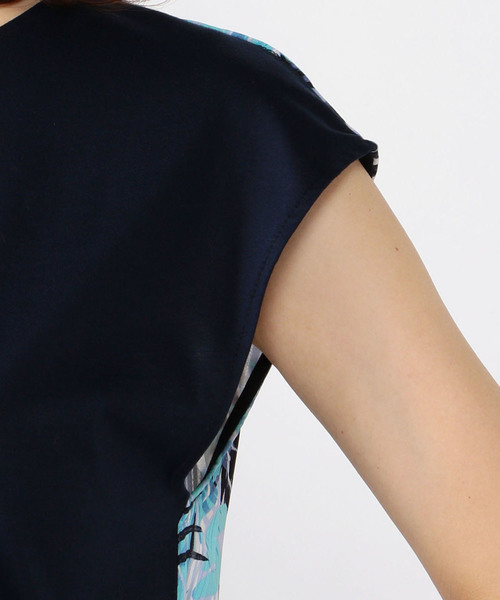 A/C DESIGN BY ALPHA CUBIC(エーシーデザインバイアルファキュービック)の「バックプリントプルオーバー(Tシャツ/カットソー・レディース・グリーン/ブルー・M size/L size)」の6枚目の写真