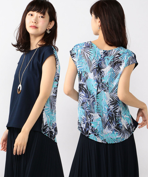 A/C DESIGN BY ALPHA CUBIC(エーシーデザインバイアルファキュービック)の「バックプリントプルオーバー(Tシャツ/カットソー・レディース・グリーン/ブルー・M size/L size)」の9枚目の写真