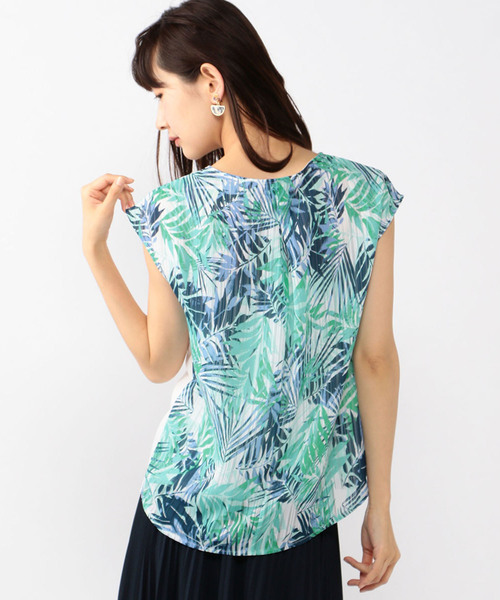 A/C DESIGN BY ALPHA CUBIC(エーシーデザインバイアルファキュービック)の「バックプリントプルオーバー(Tシャツ/カットソー・レディース・グリーン/ブルー・M size/L size)」の12枚目の写真