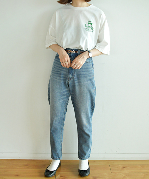 PairPair（ペアペア）の「もぐもぐ！ブレッドくんバックプリントTシャツ（Tシャツ/カットソー・レディース・グリーン/ボルドー/モカ・FREE）」の11枚目の写真