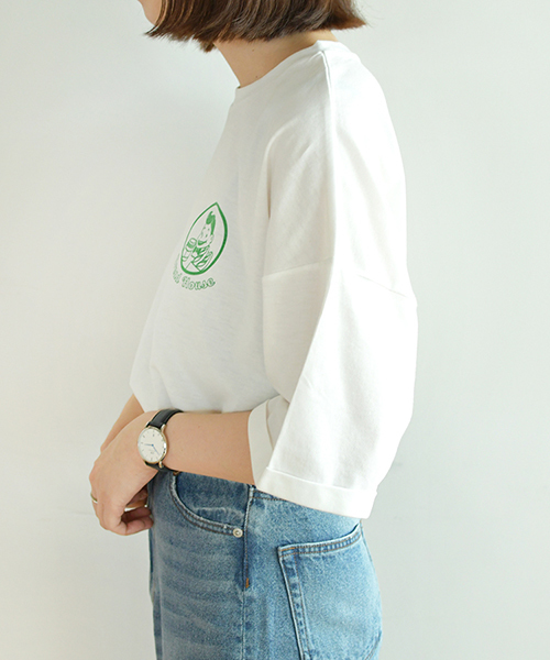 PairPair（ペアペア）の「もぐもぐ！ブレッドくんバックプリントTシャツ（Tシャツ/カットソー・レディース・グリーン/ボルドー/モカ・FREE）」の15枚目の写真