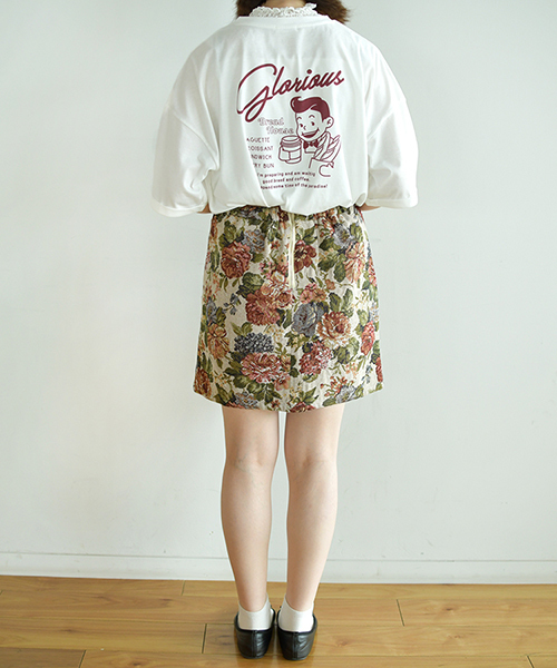 PairPair（ペアペア）の「もぐもぐ！ブレッドくんバックプリントTシャツ（Tシャツ/カットソー・レディース・グリーン/ボルドー/モカ・FREE）」の19枚目の写真