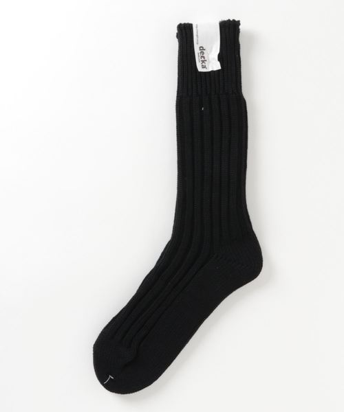 HIGHTIDE(ハイタイド)の「decka quality socks Cased heavy weight plain socks デカ クォリティソックス リブソックス 靴下 メンズ 25~28cm(ソックス/靴下・メンズ・ホワイト/ブラック/レッド/パープル/イエロー/ヘザーグレー/オリーブ・FREE)」の10枚目の写真