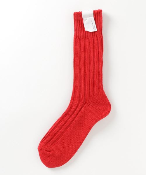 HIGHTIDE(ハイタイド)の「decka quality socks Cased heavy weight plain socks デカ クォリティソックス リブソックス 靴下 メンズ 25~28cm(ソックス/靴下・メンズ・ホワイト/ブラック/レッド/パープル/イエロー/ヘザーグレー/オリーブ・FREE)」の11枚目の写真
