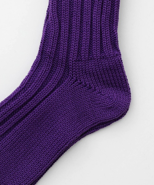 HIGHTIDE(ハイタイド)の「decka quality socks Cased heavy weight plain socks デカ クォリティソックス リブソックス 靴下 メンズ 25~28cm(ソックス/靴下・メンズ・ホワイト/ブラック/レッド/パープル/イエロー/ヘザーグレー/オリーブ・FREE)」の17枚目の写真