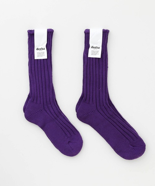 decka quality socks Cased heavy weight plain socks デカ