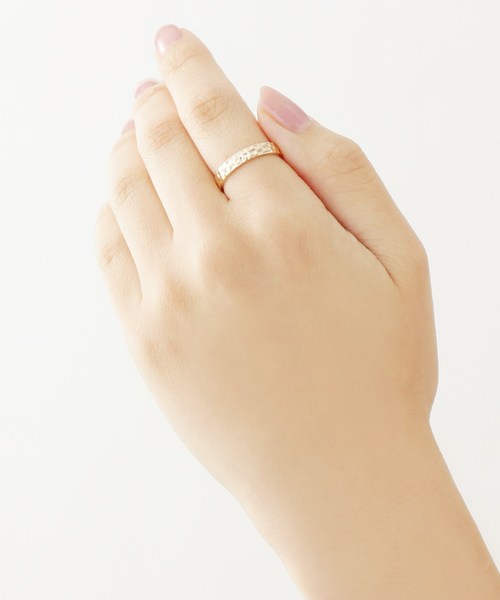 COCOSHNIK(ココシュニック)の「K10打ち目 リング(リング・レディース・ホワイト系その他7・12号/10号/14号)」の7枚目の写真