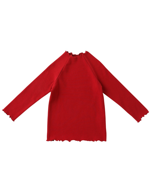 D.fesense（ディーフェセンス）の「【D.fesense /ディーフェセンス】ストレッチリブトップス（Tシャツ/カットソー・キッズ・グレー/アイボリー/ボルドー・80ｃｍ/90cm/110cm/100cm）」の3枚目の写真