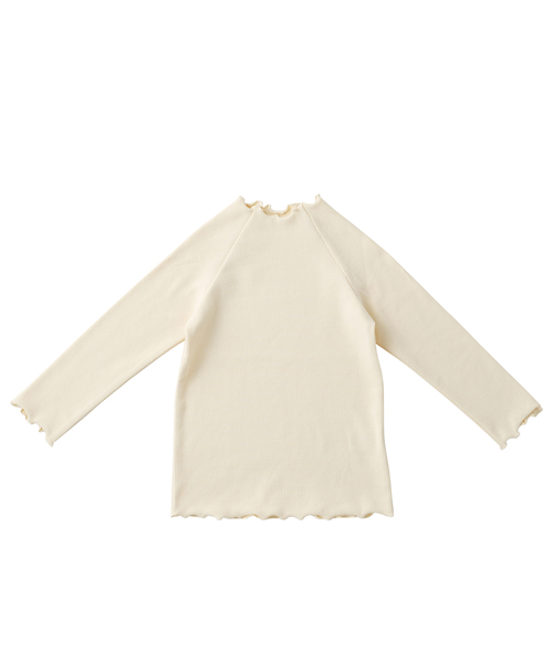 D.fesense（ディーフェセンス）の「【D.fesense /ディーフェセンス】ストレッチリブトップス（Tシャツ/カットソー・キッズ・グレー/アイボリー/ボルドー・80ｃｍ/90cm/110cm/100cm）」の5枚目の写真