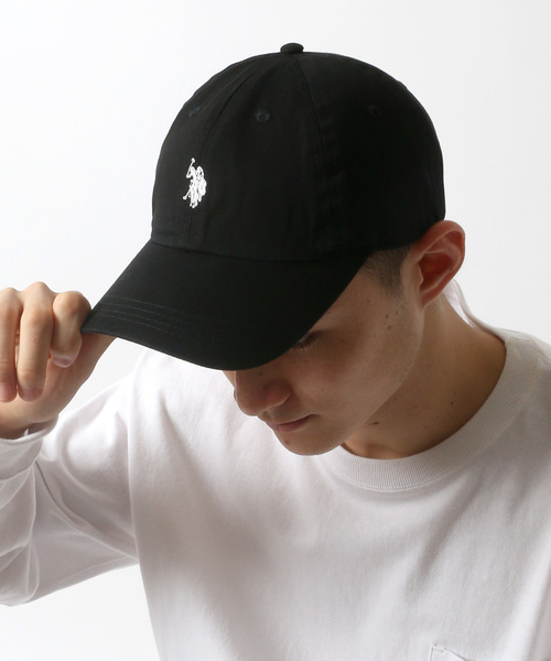 U.S. POLO ASSN.(ユーエスポロアッスン)の「U.S. POLO ASSN./ユーエスポロアッスン ダブルホースマン刺繍 ローキャップ(キャップ・メンズ・ブラック/ベージュ/ネイビー・FREE)」の5枚目の写真