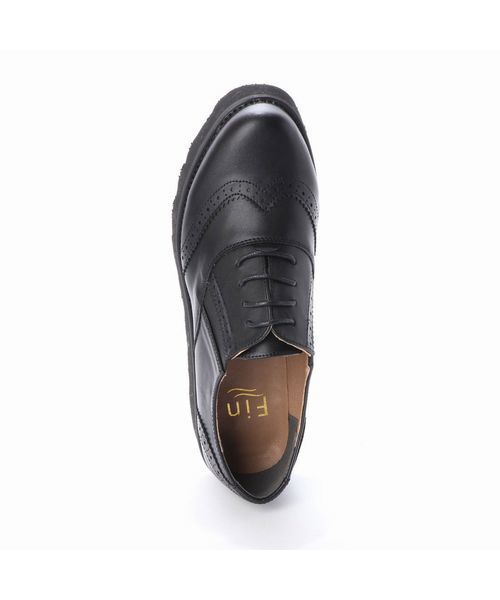 Fin（フィン）の「厚底レースアップシューズ（ドレスシューズ・レディース・ブラック/ブラック系その他・LL/S/M/L）」の5枚目の写真
