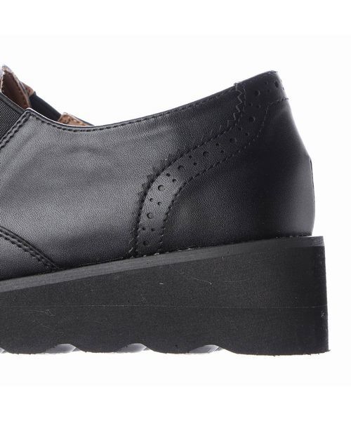 Fin（フィン）の「厚底レースアップシューズ（ドレスシューズ・レディース・ブラック/ブラック系その他・LL/S/M/L）」の7枚目の写真