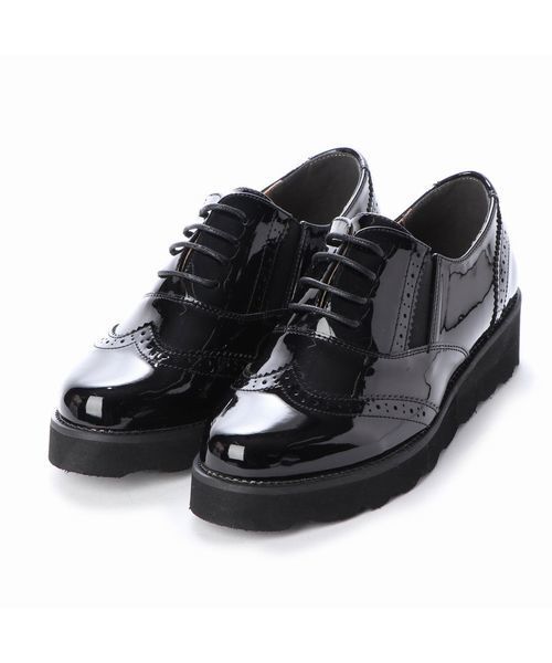 Fin（フィン）の「厚底レースアップシューズ（ドレスシューズ・レディース・ブラック/ブラック系その他・LL/S/M/L）」の8枚目の写真