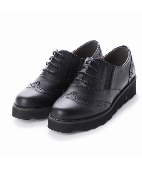 Fin（フィン）の「厚底レースアップシューズ（ドレスシューズ・レディース・ブラック/ブラック系その他・LL/S/M/L）」の12枚目の写真