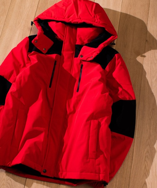 JOHN'S CLOSET（ジョンズクローゼット）の「【40I】エコダウン フーデットジャケット（ダウンジャケット/コート・メンズ・レッド/カーキ/イエロー/ブラック/ベージュ/ネイビー/チャコールグレー・LARGE/MEDIUM/X-LARGE）」の7枚目の写真