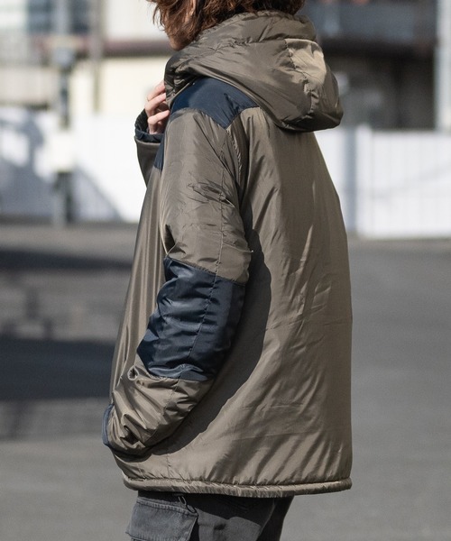 JOHN'S CLOSET（ジョンズクローゼット）の「【40I】エコダウン フーデットジャケット（ダウンジャケット/コート・メンズ・レッド/カーキ/イエロー/ブラック/ベージュ/ネイビー/チャコールグレー・LARGE/MEDIUM/X-LARGE）」の20枚目の写真