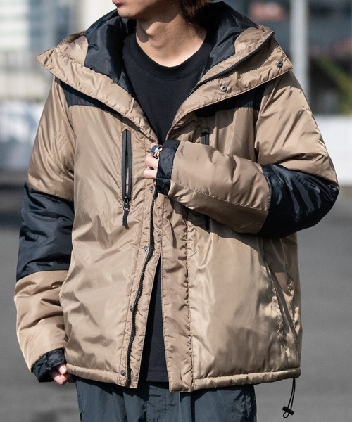 JOHN'S CLOSET（ジョンズクローゼット）の「【40I】エコダウン フーデットジャケット（ダウンジャケット/コート・メンズ・レッド/カーキ/イエロー/ブラック/ベージュ/ネイビー/チャコールグレー・LARGE/MEDIUM/X-LARGE）」の10枚目の写真